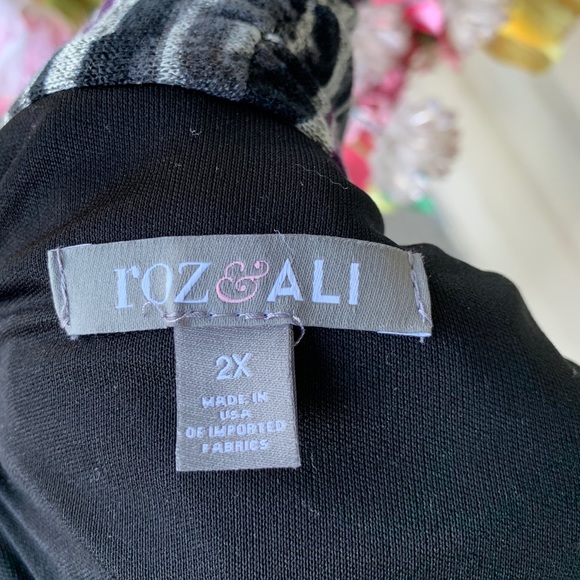 Roz & Ali Two Piece Lightweight Sweater Set-size2X - Picture 4 of 14